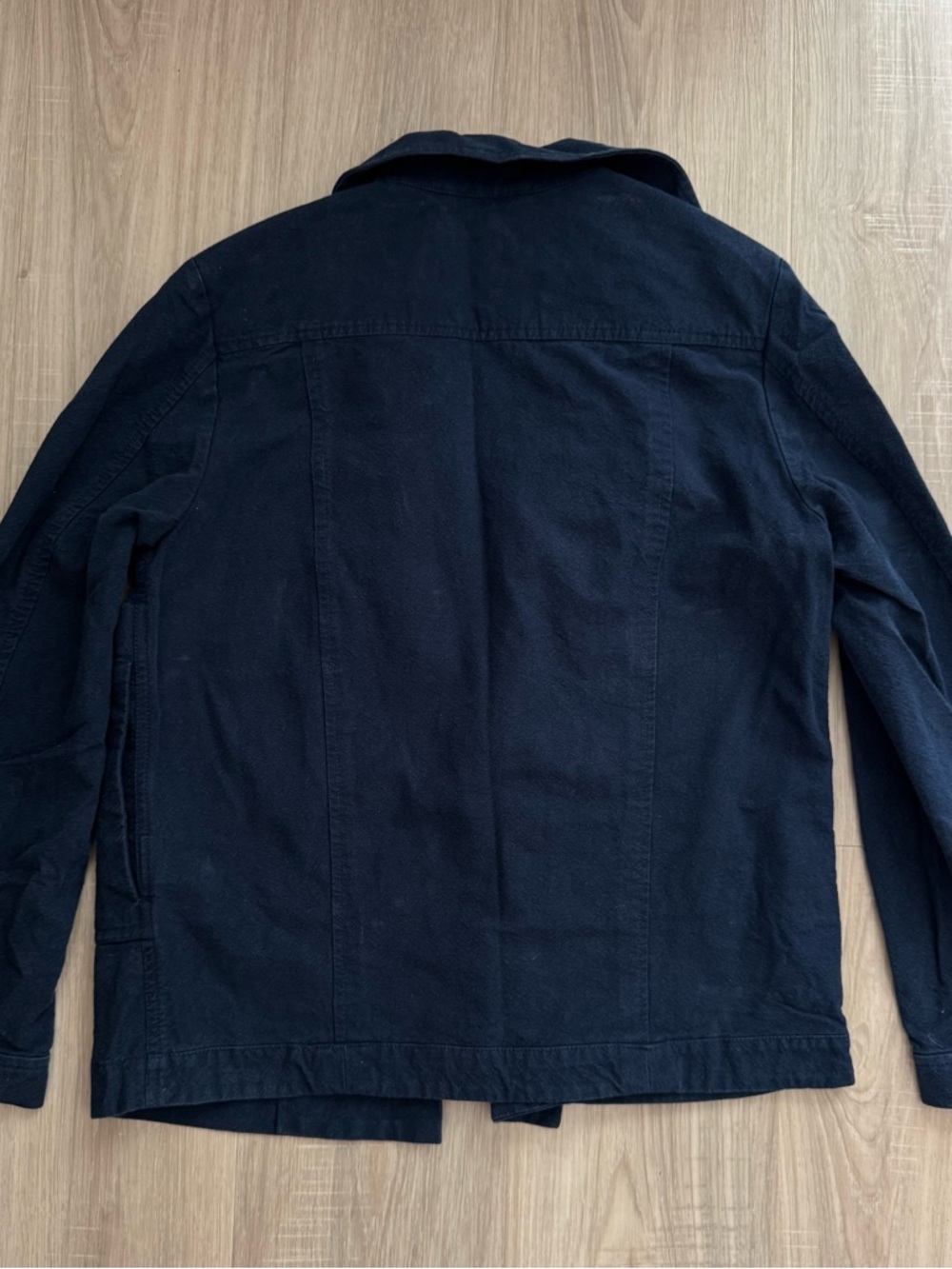 COS Navy Button-Front Jacket - Picture 3 of 3